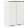 vidaXL Komoda bela 60x36x84 cm trdna borovina