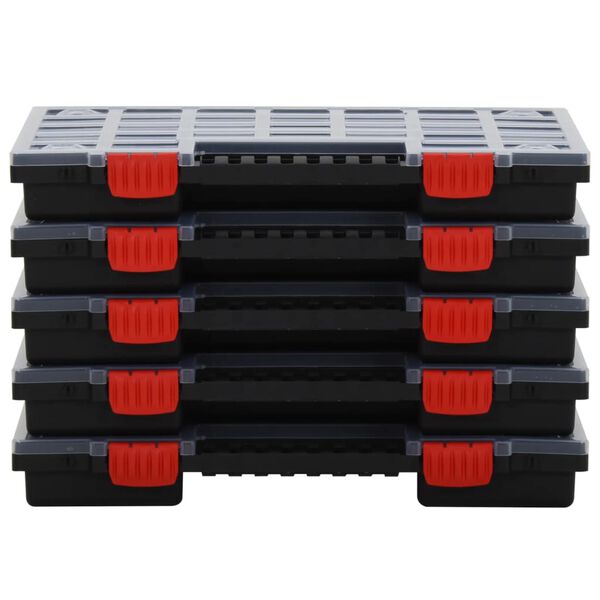 vidaXL &Scaron;katle za sortiranje 10 kosov 40x30x5 cm polipropilen