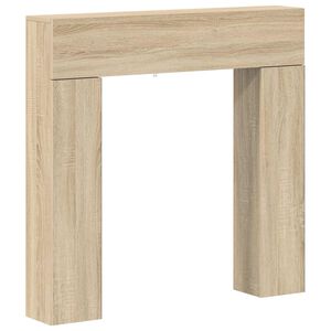 vidaXL Okvir kamina Sonoma hrast 102 x 18 x 100,5 cm Inženirski les