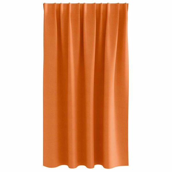 vidaXL Zavese za zatemnitev z obroči 2 pcs Svetlo oranžna 140 x 140 cm