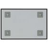 vidaXL Stenska magnetna tabla črna 40x30 cm kaljeno steklo