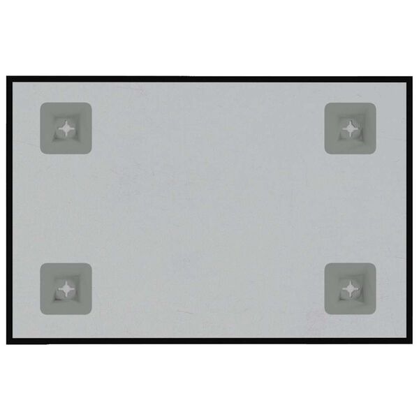 vidaXL Stenska magnetna tabla črna 40x30 cm kaljeno steklo