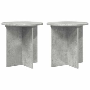 vidaXL Stojalo za rastline 2 kos Betonsko siva 40 x 40 x 40 cm