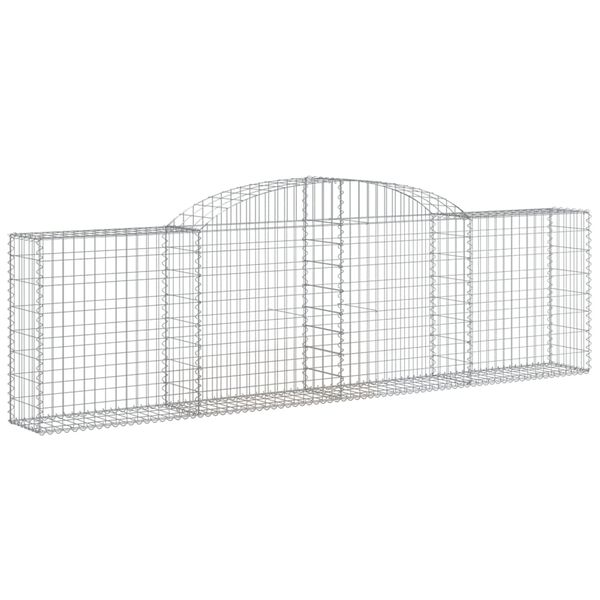 vidaXL Obokane gabion košare 15 kosov 300x30x80/100 cm cinkano železo