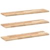 vidaXL Viseče police 3 kosi 100x20x2 cm neobdelan masiven les akacije