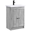 vidaXL Komplet pohi&scaron;tva za kopalnico Siva Sonoma 78,5 x 37,5 x 81 cm