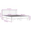 vidaXL Posteljni okvir sonoma hrast 160x200 cm inž. les in kovina