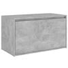 vidaXL Klop za hodnik 80x40x45 cm betonsko siva iverna plo&scaron;ča