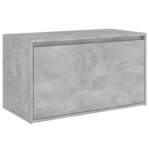 vidaXL Klop za hodnik 80x40x45 cm betonsko siva iverna plo&scaron;ča