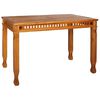 vidaXL Vrtna jedilna miza 120x65x80 cm trdna tikovina