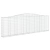 vidaXL Obokana gabonska ko&scaron;ara 400x30x120/140 cm pocinkano železo