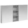 vidaXL Komplet omaric za kopalnico 3 kos 130 x 14,5 x 70 cm
