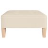 vidaXL Stolček za noge krem 78x56x32 cm blago