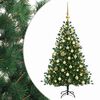 vidaXL Umetna božična jelka z bučko 150 cm 150 LED Toplo bela