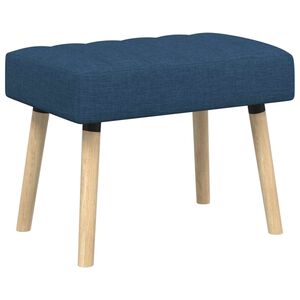 vidaXL Bench z kanalnim oblazinjenjem Modra 60 x 40 x 45 cm Blago