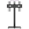 vidaXL Kotno TV stojalo 1-nadstropno za 32-65" črno