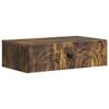 vidaXL Stenska stranska miza 59 x 34,5 x 17 cm Inženirski les