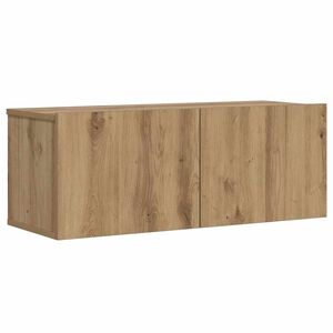 vidaXL Stenska TV omarica artisan hrast 80x30x30 cm inženirski les