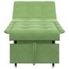 vidaXL Kavč na raztegovanje Svetlo zelena 67 x 194 x 38 cm Žamet