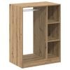 vidaXL Garderobna omara Artisan hrast 77 x 48 x 102 cm Inženirski les