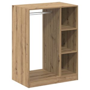 vidaXL Garderobna omara Artisan hrast 77 x 48 x 102 cm Inženirski les