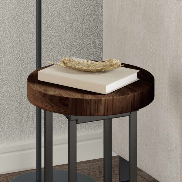 vidaXL Nepremična povr&scaron;ina Svetlo rjava &Oslash; 30 x 4 cm