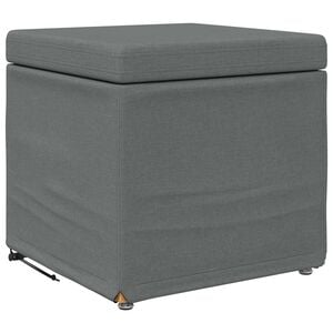 vidaXL Stolica Temno siva 41 x 41 x 40 cm Tkanina in obdelano les