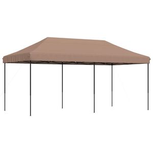 vidaXL Zabavni &scaron;otor 292 x 580 x 315 cm Rjava Oxford tkanina