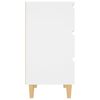 vidaXL Komoda bela 60x35x69 cm iverna plošča