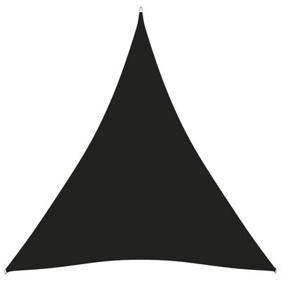 vidaXL Senčno jadro oksford blago trikotno 5x6x6 m črno
