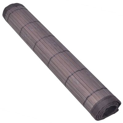 Bambusov pogrinjek 6 kosov 30x45 cm temno rjave barve