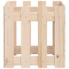 vidaXL Vrtno korito z ograjico 40x40x40 cm trdna borovina