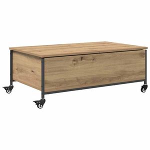 vidaXL Klubska miza Umetni hrast 91 x 55 x 32 cm Inženirski les