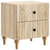 vidaXL Nočna omarica Sonoma hrast 43 x 34,5 x 48 cm Inženirski les