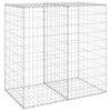 vidaXL Gabionska stena s pokrovi iz pocinkanega jekla 100x60x100 cm