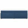 vidaXL Box spring postelja z vzmetnico modra 100x200 cm blago