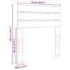 vidaXL Vzglavje z vzglavjem Sonoma hrast 90 cm Konstruiran les