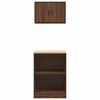 vidaXL Garažne omare 2 kosa rjavi hrast inženirski les