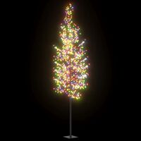 vidaXL Božično drevesce 1200 LED lučk barviti češnjevi cvetovi 400 cm