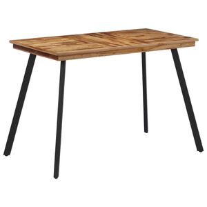 vidaXL Jedilna miza 120x62x76 cm trdna tikovina