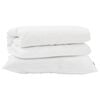 vidaXL Komplet odej z blazino 2 pcs Bela Mikrofibra