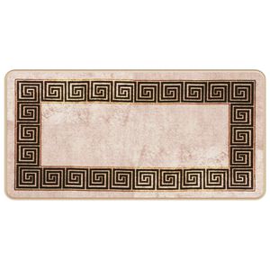 vidaXL Preproga runner MARSA Črna 50 x 100 cm Poliester in PVC