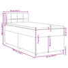 vidaXL Box spring postelja z vzmetnico črn 90x190 cm blago