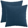 vidaXL Prevleka za blazino 2 pcs HEERLEN Temno modra 30 x 30 cm