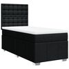 vidaXL Box spring postelja z vzmetnico črn 90x190 cm blago