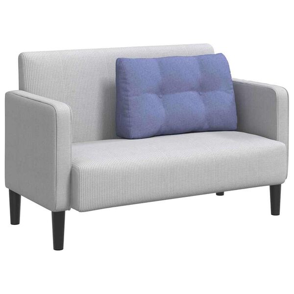 vidaXL Poglavni vzglavnik Jeans modra 80 x 24 x 50 cm blago