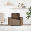 vidaXL Kavč fotelj rjav 60 cm blago