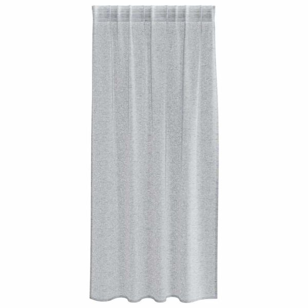 vidaXL Voile zavesa z zavesami 2 pcs Temno siva 175 x 140 cm Poliester