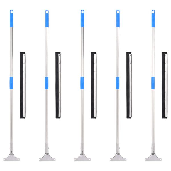 vidaXL Stenice za tla 5 kosov 55x122,5 cm Jeklo in guma