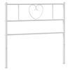 vidaXL Kovinsko nadomestno vzglavje belo 75 cm